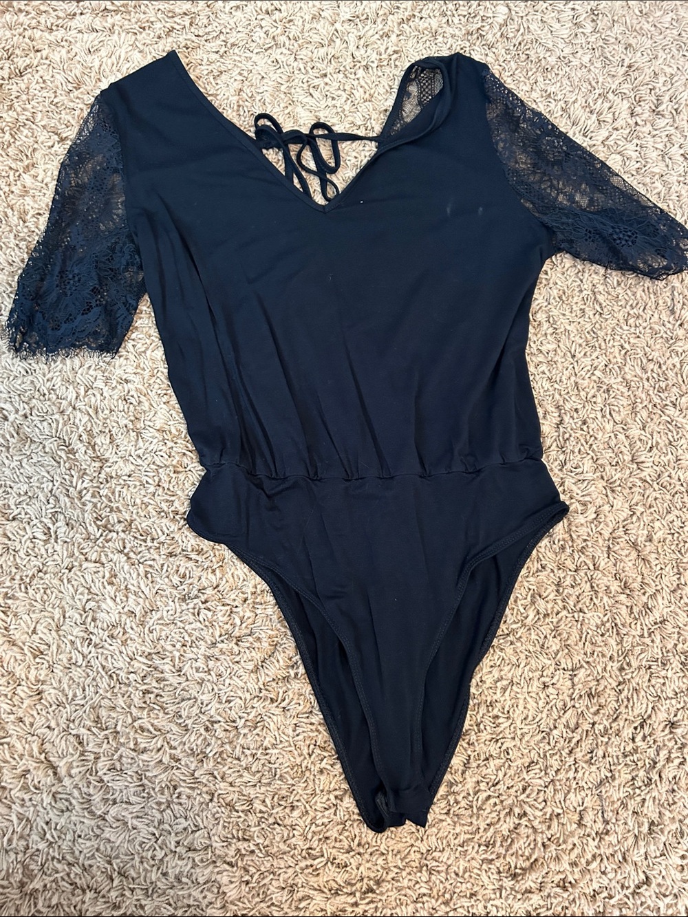 Shein black bodysuit size large